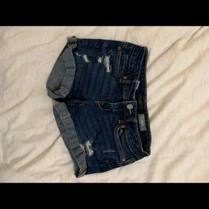 Ripped aeropostale denim shorts